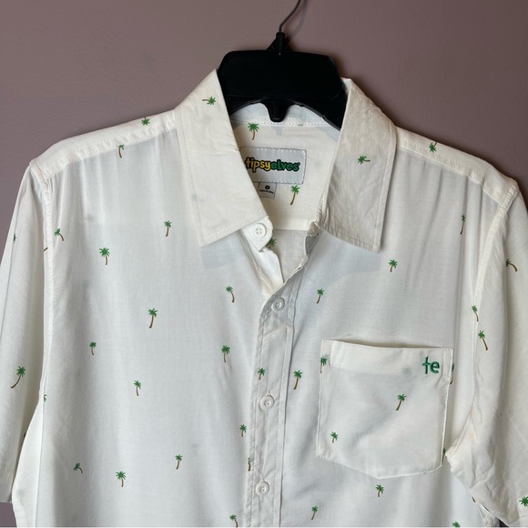 Tipsy Elves Palm Hawaiian Shirt - Mens Size Small - Picture 3 of 9